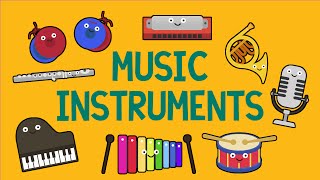 Music Instruments Song for Children 27 Instruments [upl. by Emiolhs]