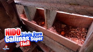 Cómo Hacer Nidos Externos para Gallinas Ponedoras Paso a Paso  Fácil [upl. by Ofori619]