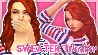 The Sims 4  Create A Sim  Sweater Weather  Collab w Tamarliel [upl. by Weir200]