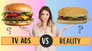 Food in TV Ads Vs Reality  Food Commercials Vs Real Life [upl. by Joannes214]