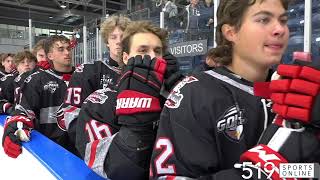 GOJHL  Ayr Centennials vs Brantford Bandits [upl. by Nagar225]