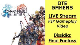 PSP  Dissidia Final Fantasy Gameplay LIVE STREAM TEST [upl. by Shurwood]