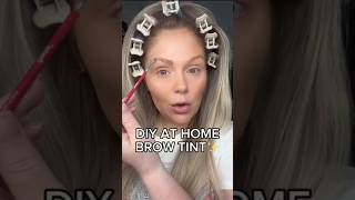 DIY At Home Brow Tint NEVER Fill in Your Brows Again shorts beautyhacks beauty makeup brows [upl. by Olivann]