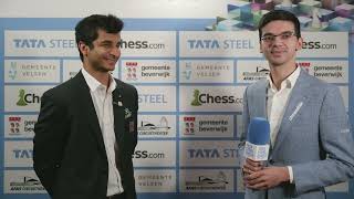 We have a new interviewer Anish Giri interviews Vidit after round 9 [upl. by Mendy722]