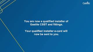 Gastite Qualified Install Training Programme 5 Congratulations 2024 Update Version 2 No Speake [upl. by Semreh389]