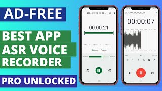 Best Free ASR Voice Recorder App for Android [upl. by Boehmer]