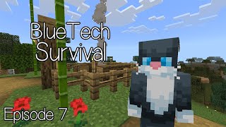 Minecraft  Blues Mini Campfire  BlueTech Survival Episode 7 [upl. by Oidgime978]