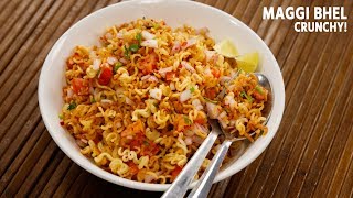 Maggi Bhel Recipe  Instant 5 Minute Snack Noodles CookingShooking [upl. by Nylac]