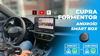 CUPRA FORMENTOR ANDROİD SMART BOX KABLOLU CARPLAYİ KABLOSUZA DÖNÜŞTÜRME [upl. by Nwahsan]