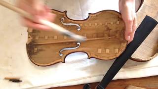 ♪♫ Repair Xaver Kerschensteiner violin バイオリン скрипка 小提琴 [upl. by Aisyat]