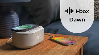 ibox Dawn  Bedside Alarm Clock with Wireless Charging [upl. by Mills841]