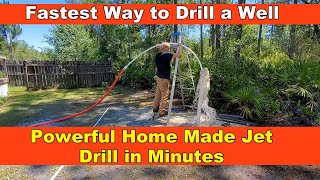 How to Drill a Well  Most Powerful Homemade Jet  Complete Guide [upl. by Harriette]