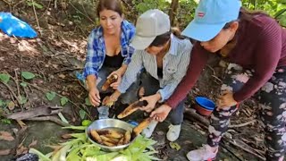 Lo lindo del campo y disfrutar unos ricos elotes🌽asados😱El Buen Salvadoreño [upl. by Duomham]