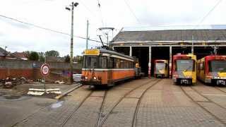 TEC Tramway depot Anderlues Charleroi 2012 [upl. by Adnoraj132]