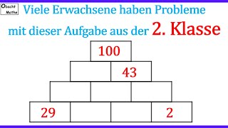 2 KlasseAufgabe Viele Erwachsene haben Probleme mit dieser Aufgabe 👀 Mathe Basics 353 👀 [upl. by Irrek]