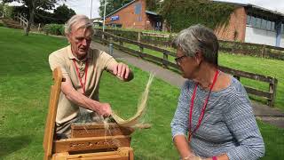 How to Process Raw Flax for Hand Spinning [upl. by Cooe]