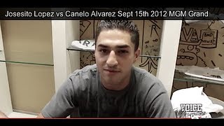 Josesito Lopez vs Canelo Alvarez Sept 15th 2012 MGM Grand [upl. by Laeahcim]