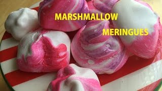 Marshmallow Meringues plus decorating a chocolate cake [upl. by Ameehsat]