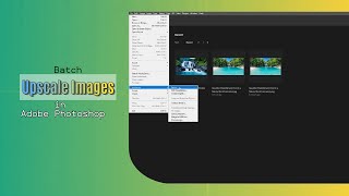 Batch Upscale Images in Adobe Photoshop  Quick and Easy Tutorial  Vectorize My Design [upl. by Ayanej442]