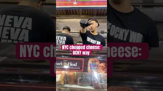 BEST NYC EATS  OCKY WAY chopped cheese ￼newyork foodie ockyway [upl. by Atterrol]