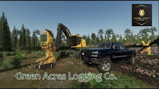 FS22 Forestry Nice clear cut Tigercat [upl. by Oigres]