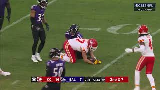 Patrick Mahomes Highlights Vs Ravens AFC Championship 2024 [upl. by Ewen]