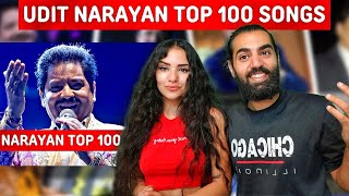 🇮🇳 I KNOW A FEW 🔥 REACTING TO Top 100 Hit Songs Of UDIT NARAYAN  foreigners reaction [upl. by Karie]