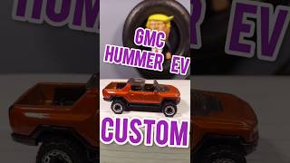 Custom GMC Hummer EV hot wheels diecast shorts [upl. by Drawe884]