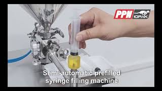 Semi automatic prefilled syringe filling machine [upl. by Hussein]