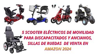 5 Scooters eléctricos plegables Recomendados en Amazon para Discapacitados 2024 sillas de ruedas [upl. by Ahsitahs]