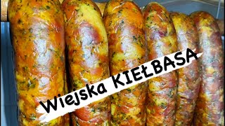 Jak zrobić KIEŁBASĘ wiejską🤤 [upl. by Aelc]