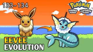 How To Evolve Eevee Into Vaporeon In Pokemon Fire Red amp Leaf Green  Kanto Pokedex [upl. by Neened]