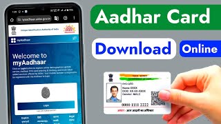 Aadhar card download kaise kare 2024  How to download aadhar card on mobile [upl. by Accber]