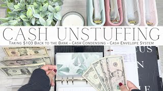 Weekly Cash Unstuffing amp Cash Condensing  Taking 103 Back to the Bank  Cash Envelope System [upl. by Nerot]