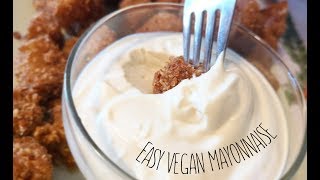 Εύκολη Βίγκαν Μαγιονέζα  Easy vegan mayonnaise  No Egg Mayonnaise [upl. by Haran]