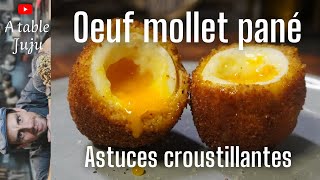 Œuf Mollet Pané Croustillant  Recette Facile et Gourmande [upl. by Lea]