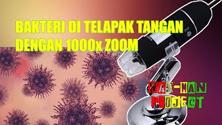 BAKTERI DI TELAPAK TANGAN 1000x ZOOM Sebelum dan Sesudah Cuci Tangan [upl. by Ejrog]