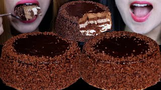 ASMR HUGE CHOCOLATE CREAM CAKES BIG BITES EATING SOUNDS चॉकलेट केक sjokoladekake ケーキ 초콜릿 케이크 먹방 [upl. by Ninehc770]