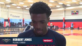 Herbert Jones on returning home getting into a rhythm  Pelicans Shootaround 111222 [upl. by Hartzell277]