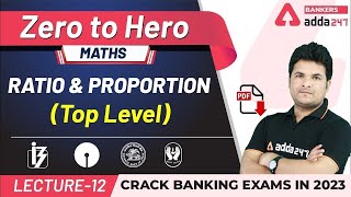 Ratio and Proportion Class3  Arithmetic Maths  Adda247 Banking Classes  Lec12 [upl. by Eednarb]