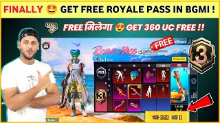 OMG 😍 Free Royal Pass Bgmi  How to Get Royal Pass in Bgmi  Bgmi New Royale Pass [upl. by Arres]