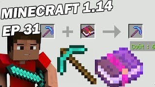 Minecraft Survie 2019 Enchantement de la meilleure pioche de diamant Ep 31 [upl. by Pegma]