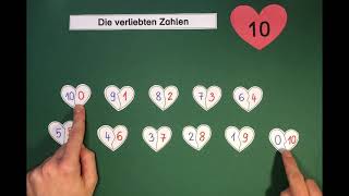 Verliebte ZahlenDie Zahl 10 zerlegen Klasse 1 Grundschule Mathematik Lernen mit LeoZahlenhaus [upl. by Arekat]