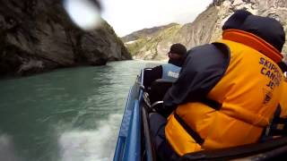 Jet boat tour to Skippers Canyon  Queenstown New Zealand  GoPro [upl. by Claribel]