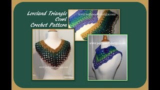 Loveland Triangle Cowl Crochet Pattern [upl. by Naicul]