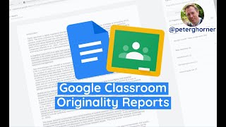 Google Classroom Originality Reports Plagiarism Checker [upl. by Netsew748]