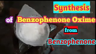 Synthesis of Benzophenone oxime from Benzophenone  Look in Discription for sound [upl. by Ayanal774]