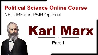 Karl Marx  Biography in Hindi for NTA NET JRF and UPSC Political Science Optional [upl. by Ekyt]