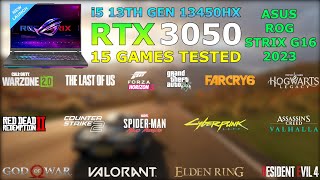 ASUS ROG Strix G16 2023  i5 13th Gen 13450HX RTX 3050  15 Games Tested [upl. by Aneg]