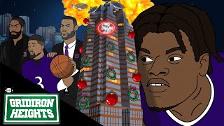 LeBron AD KD Crash NFL Christmas Party  Gridiron Heights  S8 E14 [upl. by Meekar]